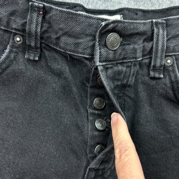 Free People We The Free Now or Never Denim Shorts Women's Size 25 Button Fly - Picture 4 of 10